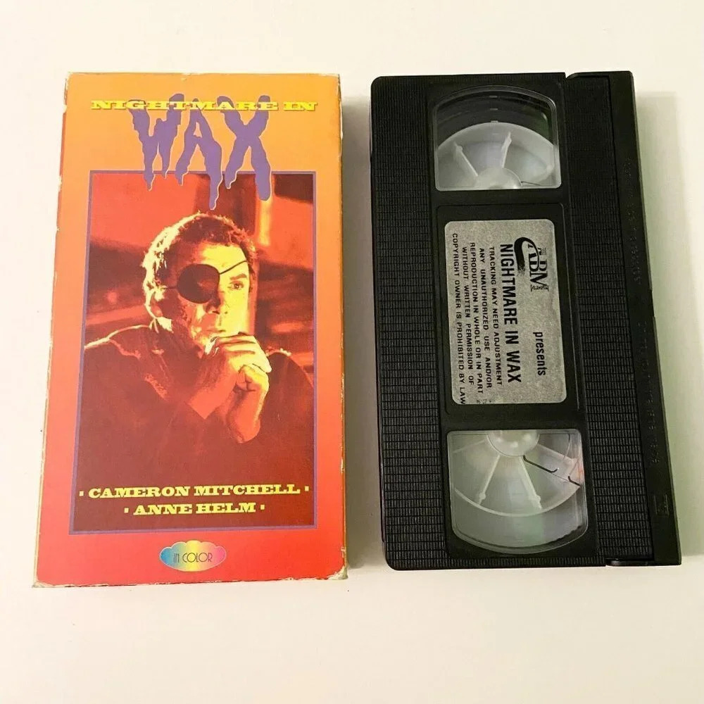 1969 Nightmare in Wax in Color VHS Video  Tape Cameron Mitchell Anne Helm